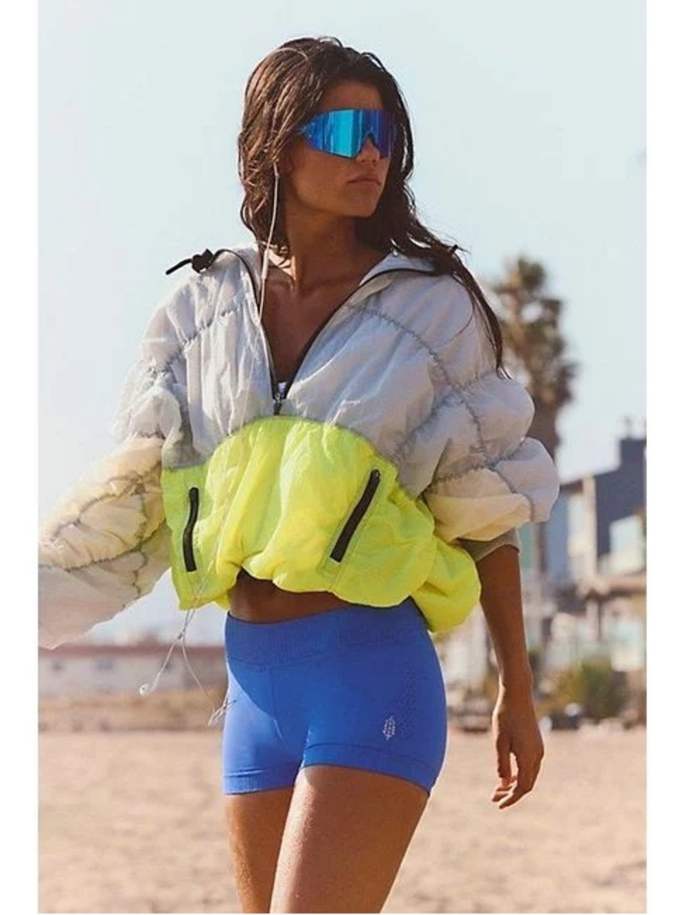 Free People Movement Happy Camper Pullover Packable Rain Jacket